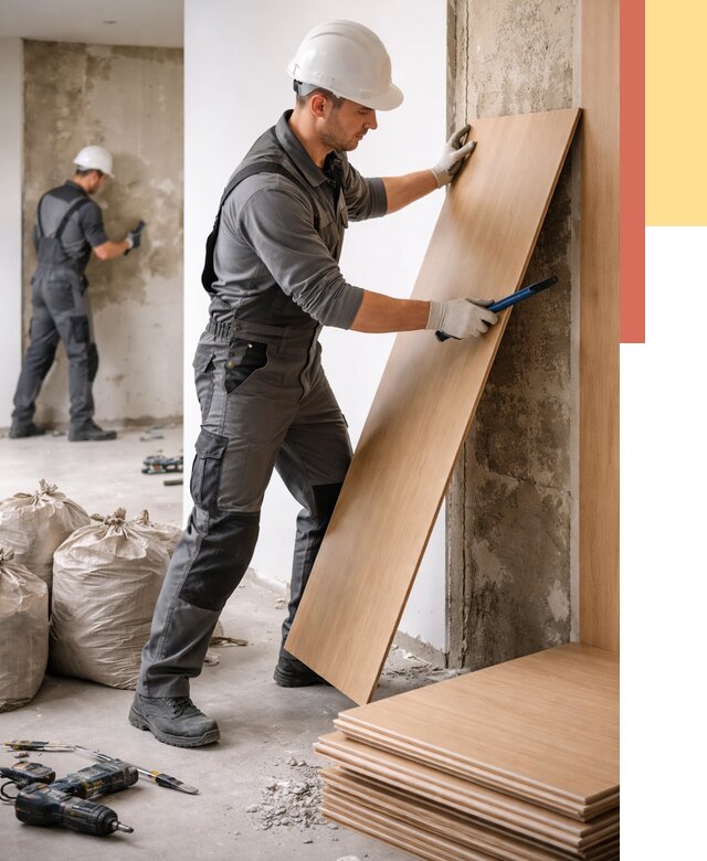 Демонтаж стеновых панелей в Северодвинске от 3542 руб. за м² быстро и недорого | ОТДЕЛОЧНИК-Свр