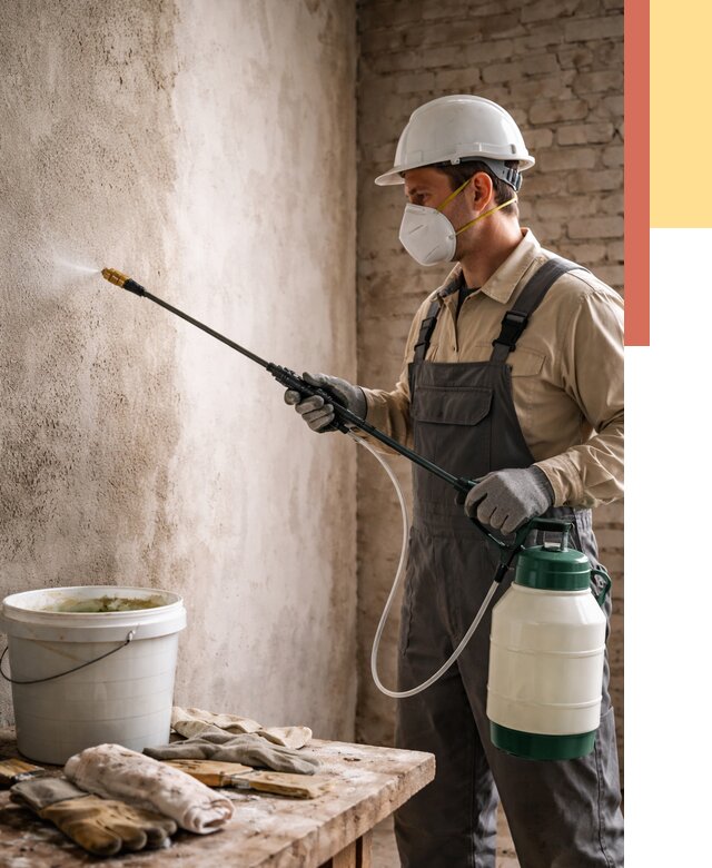 Антисептическая обработка стен в Северодвинске от 1215 руб. — быстро и недорого | ОТДЕЛОЧНИК-Свр