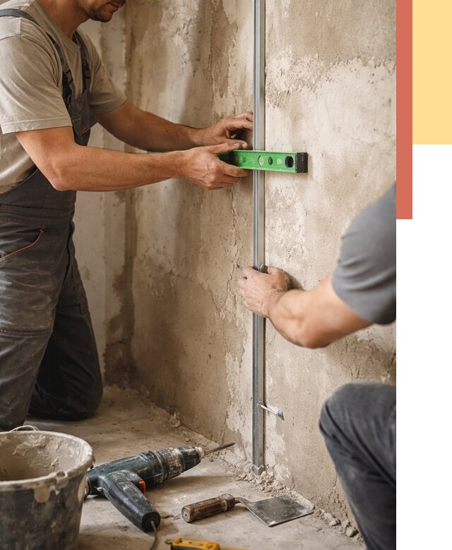 Установка штукатурных маяков в Северодвинске от 7085 руб. — быстро и недорого | ОТДЕЛОЧНИК-Свр