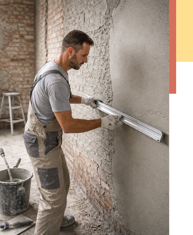 Штукатурка кирпичных стен в Северодвинске от 4554 руб/м2 — быстро и недорого | ОТДЕЛОЧНИК-Свр