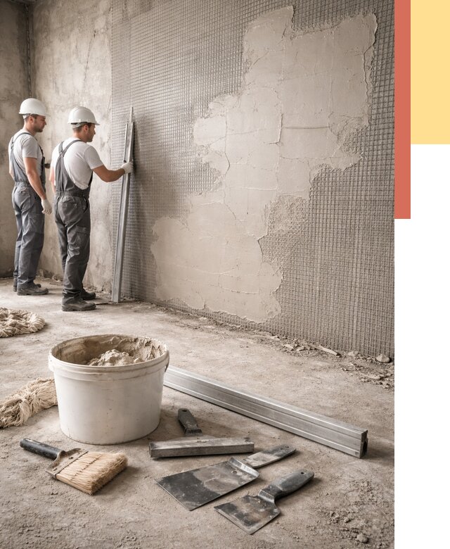 Штукатурка стен по сетке в Северодвинске от 5567 руб./м2 — быстро и недорого | ОТДЕЛОЧНИК-Свр