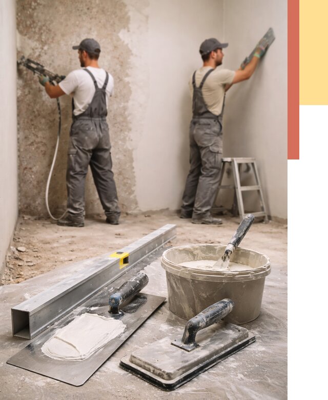 Штукатурка стен под обои в Северодвинске от 4554 руб./м2 — выравнивание под обои | ОТДЕЛОЧНИК-Свр