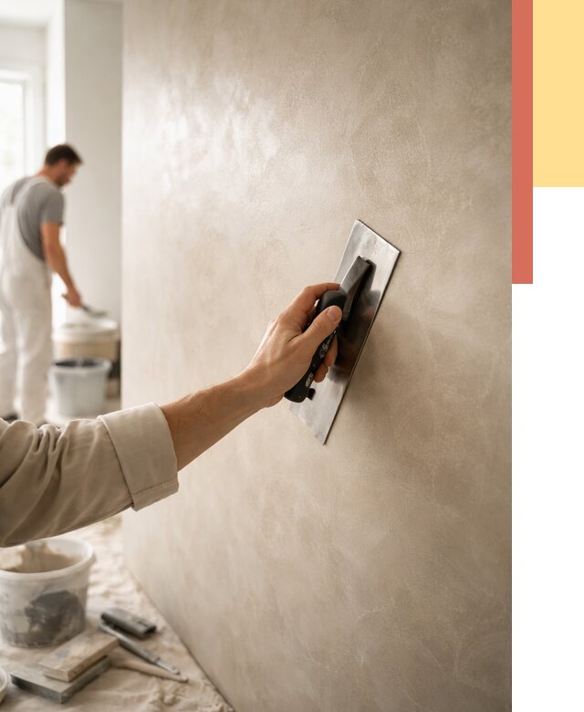 Венецианская штукатурка в Северодвинске от 3542 руб/м² — нанесение стен под ключ | ОТДЕЛОЧНИК-Свр