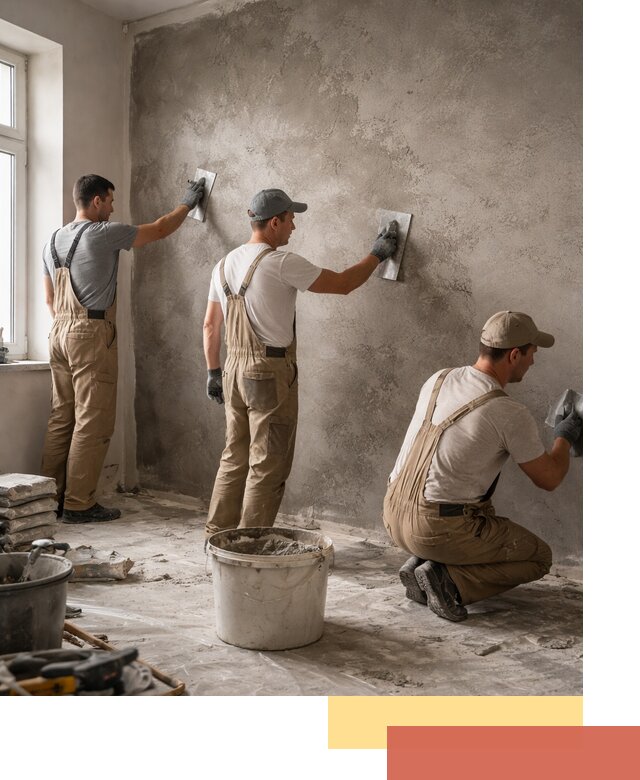 Декоративная штукатурка под бетон в Северодвинске для стен и потолков