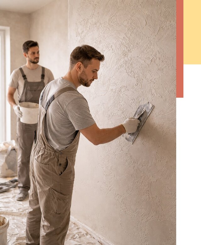 Фактурная штукатурка стен в Северодвинске от 4251 руб./м² — заказать под ключ | ОТДЕЛОЧНИК-Свр