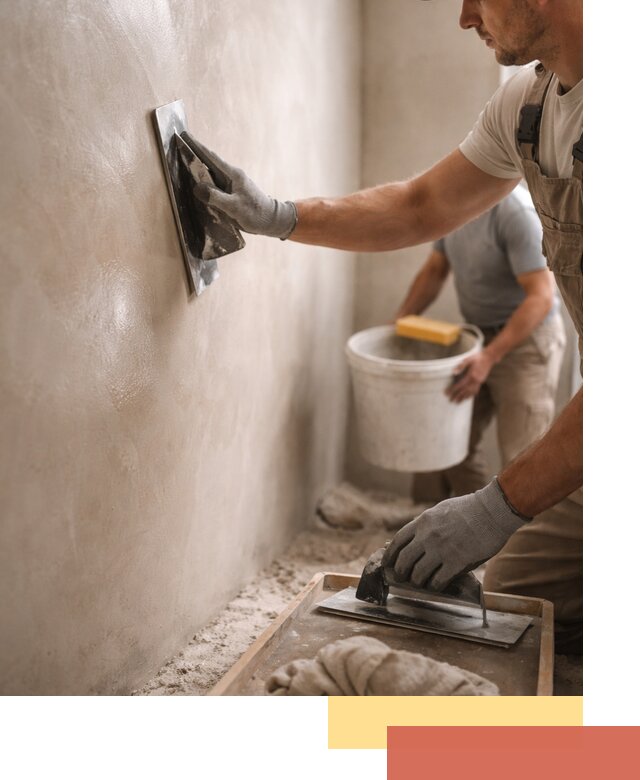 Нанесение марокканской штукатурки таделакт в Северодвинске