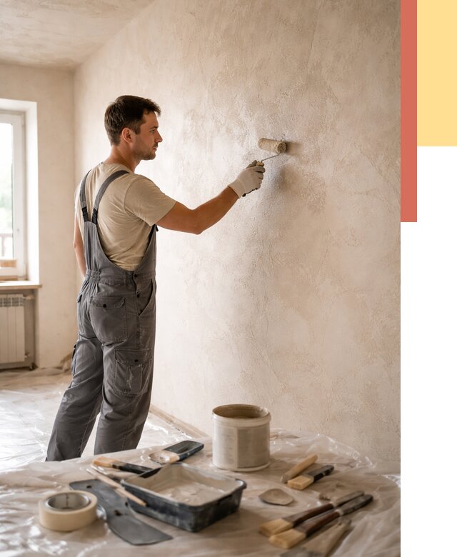 Нанесение лессирующей краски по декоративке в Северодвинске от 1771 руб. | ОТДЕЛОЧНИК-Свр