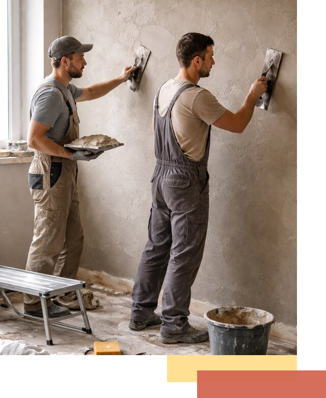 Ремонт декоративной штукатурки и восстановление фактуры в Северодвинске