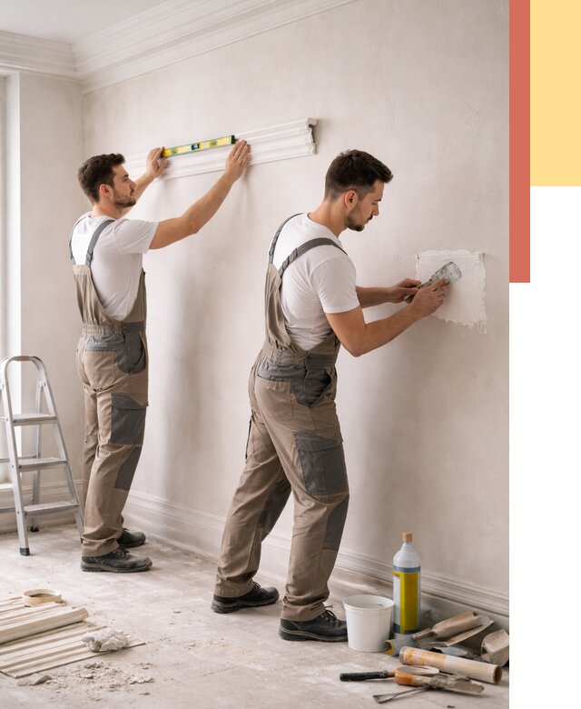 Монтаж лепнины на стены в Северодвинске от 4554 руб. — недорого, быстро | ОТДЕЛОЧНИК-Свр