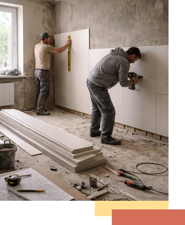 Монтаж ПВХ панелей на стены в Северодвинске качественно и быстро