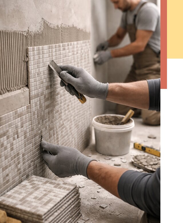 Облицовка стен мозаикой в Северодвинске от 3239 руб/м2 — укладка мозаики на стены | ОТДЕЛОЧНИК-Свр