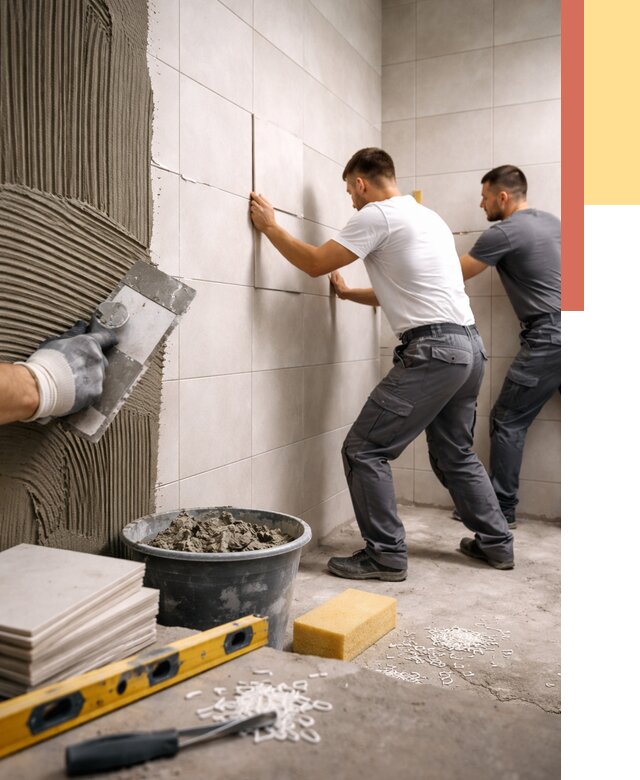 Укладка плитки на стены в Северодвинске от 860 руб. — качественно и недорого | ОТДЕЛОЧНИК-Свр