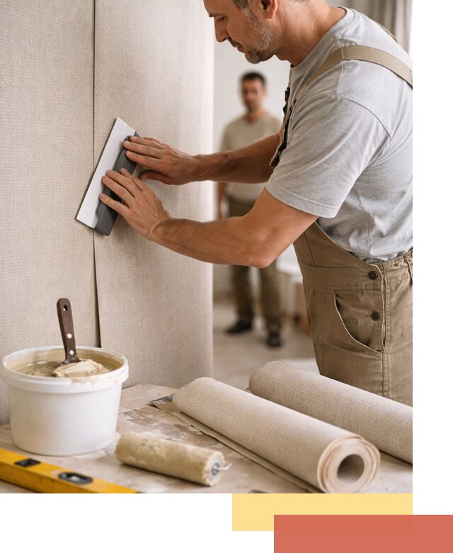 Поклейка текстильных обоев в Северодвинске профессионально и аккуратно