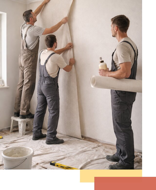 Оклейка стен обоями в Северодвинске — качественно и профессионально