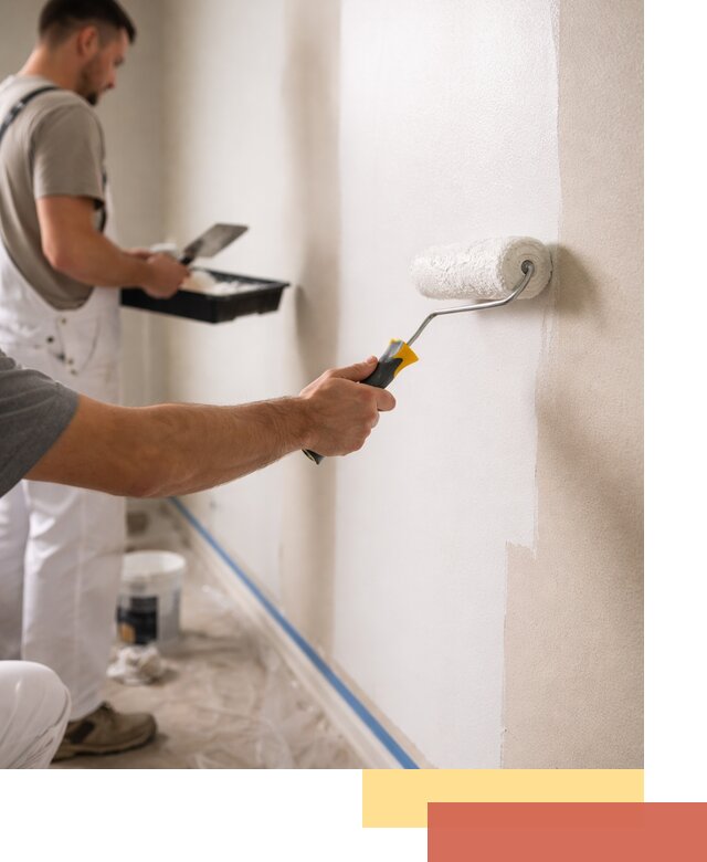 Покраска стен акриловой краской профессионально в Северодвинске