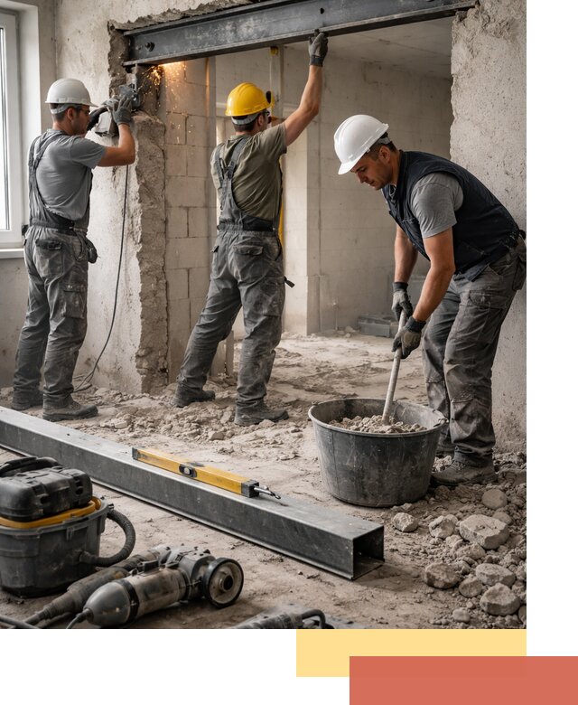 Создание проемов в стенах и несущих конструкциях в Северодвинске