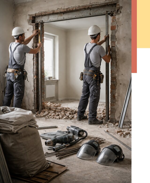 Расширение дверного проема в Северодвинске от 12651 руб. под ключ | ОТДЕЛОЧНИК-Свр