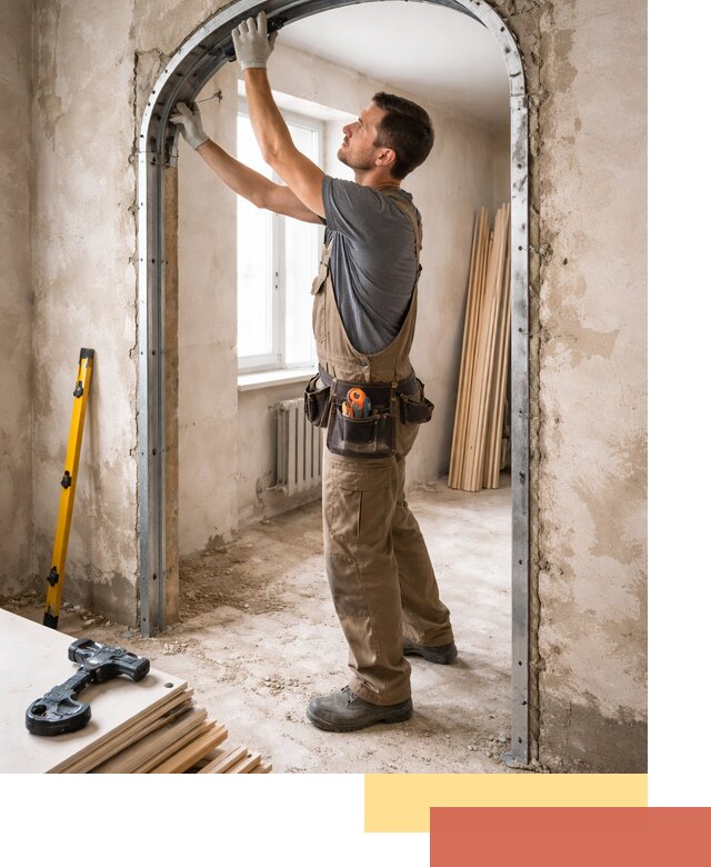 Устройство арочного проема в Северодвинске под ключ