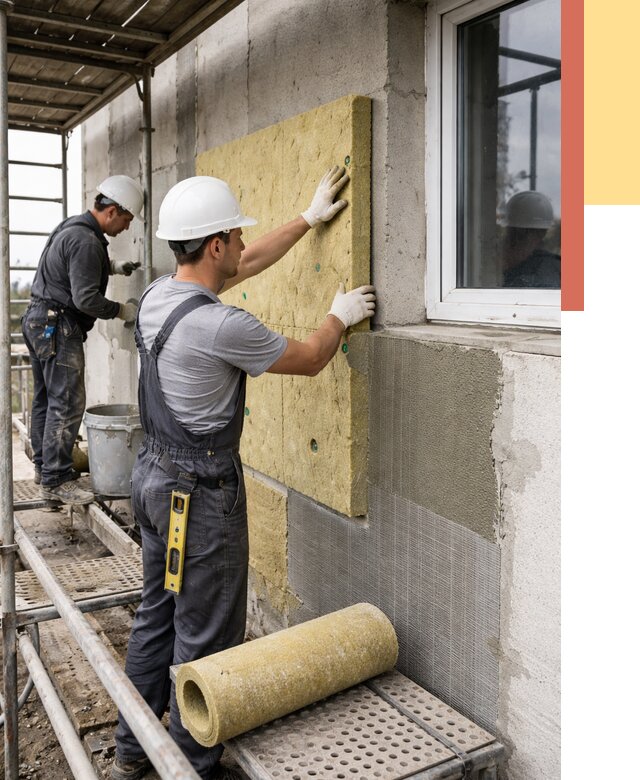 Утепление стен в Северодвинске от 4352 руб. под ключ — быстро и недорого | ОТДЕЛОЧНИК-Свр