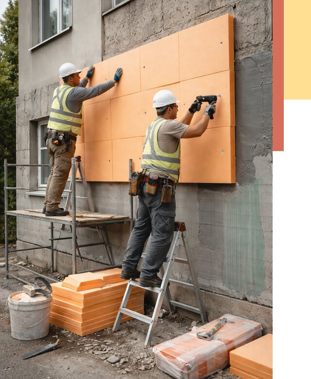 Утепление стен пеноплексом в Северодвинске от 1872 руб./м2 — быстро и недорого | ОТДЕЛОЧНИК-Свр