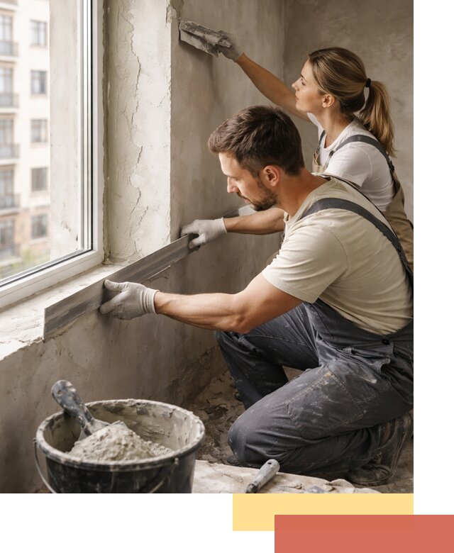 Штукатурка откосов дверей и окон профессионально в Северодвинске