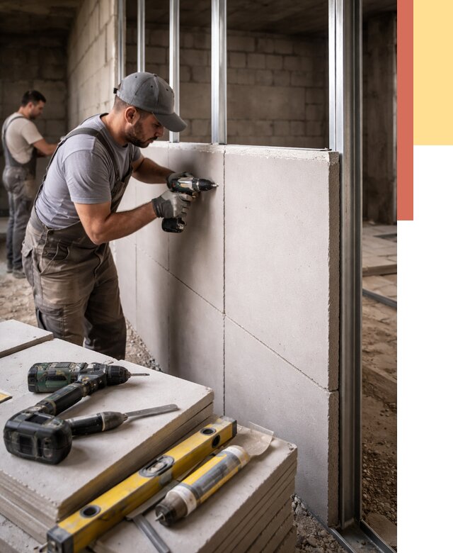 Кладка влагостойких перегородок ПГП в Северодвинске от 1215 руб. под ключ | ОТДЕЛОЧНИК-Свр