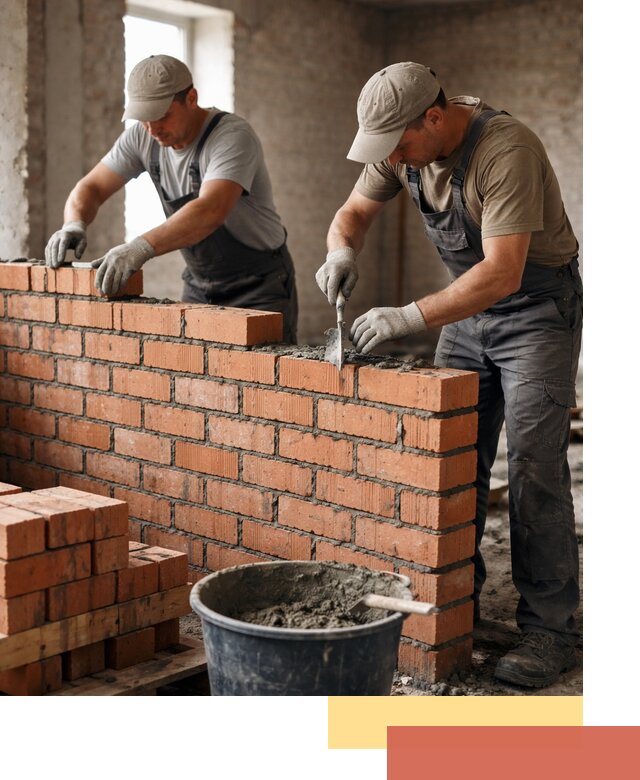 Кладка кирпичных перегородок под ключ в Северодвинске