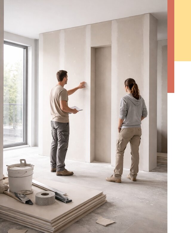 Зонирующая перегородка из гипсокартона в Северодвинске от 2834 руб. под ключ | ОТДЕЛОЧНИК-Свр