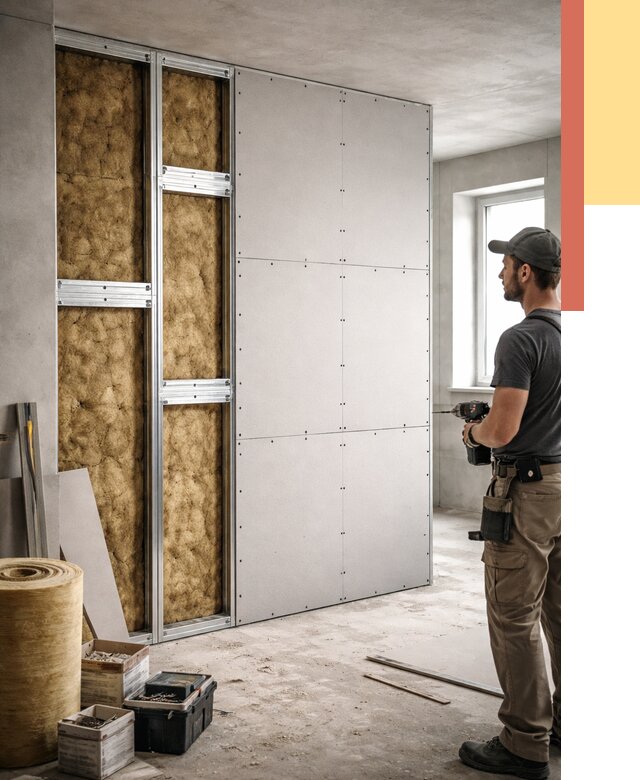 Усиленная перегородка под навеску в Северодвинске от 12955 руб. — монтаж под ключ | ОТДЕЛОЧНИК-Свр