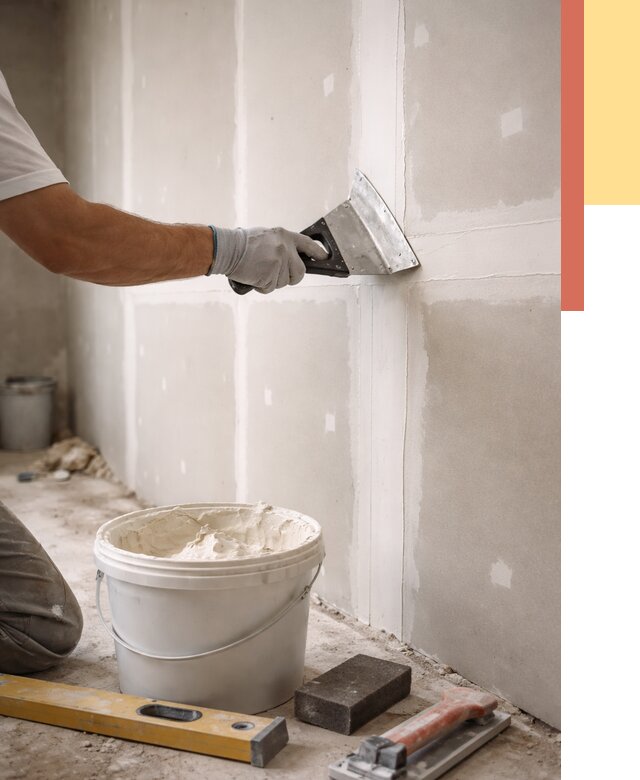 Шпаклевка перегородок из гипсокартона в Северодвинске от 2530 руб. — услуги ОТДЕЛОЧНИК-Свр