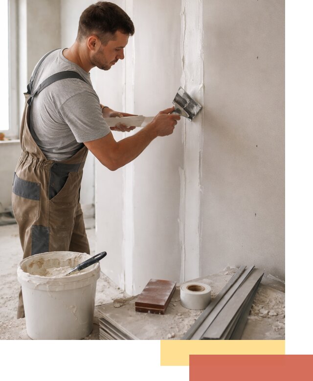 Шпаклевка перегородок из гипсокартона в Северодвинске качественно и быстро