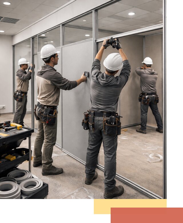 Мобильные офисные перегородки под ключ в Северодвинске