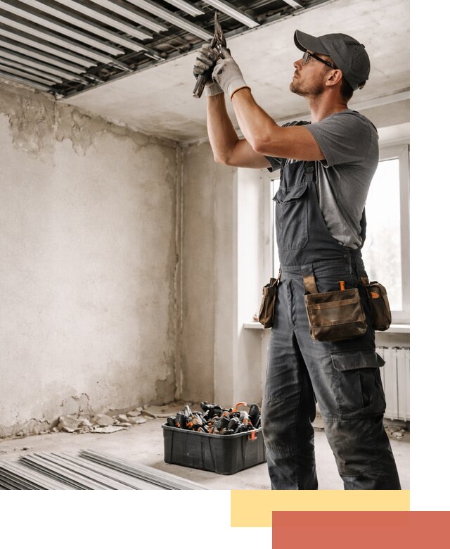 Демонтаж реечного потолка в Северодвинске быстро и аккуратно