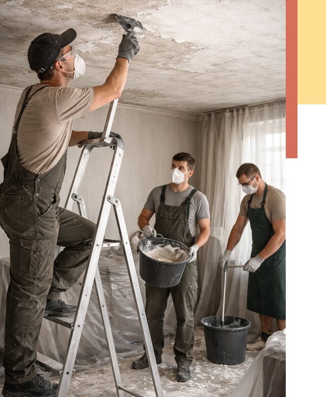 Удаление побелки с потолка в Северодвинске от 2530 руб. быстро и недорого | ОТДЕЛОЧНИК-Свр