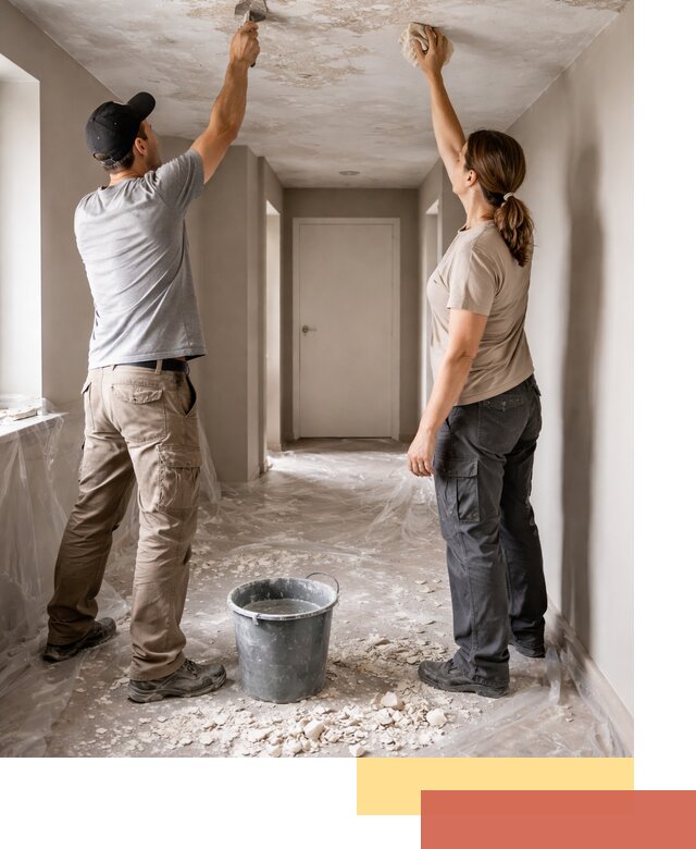 Удаление побелки с потолка в Северодвинске — быстро и аккуратно