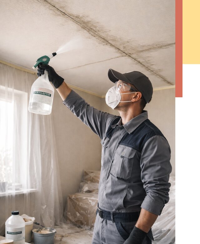 Антисептическая обработка потолка в Северодвинске от 2530 руб. | ОТДЕЛОЧНИК-Свр