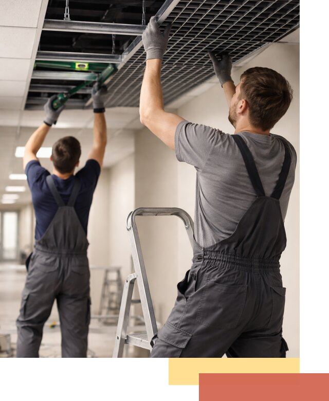 Монтаж потолка Грильято в Северодвинске: установка под ключ качественно