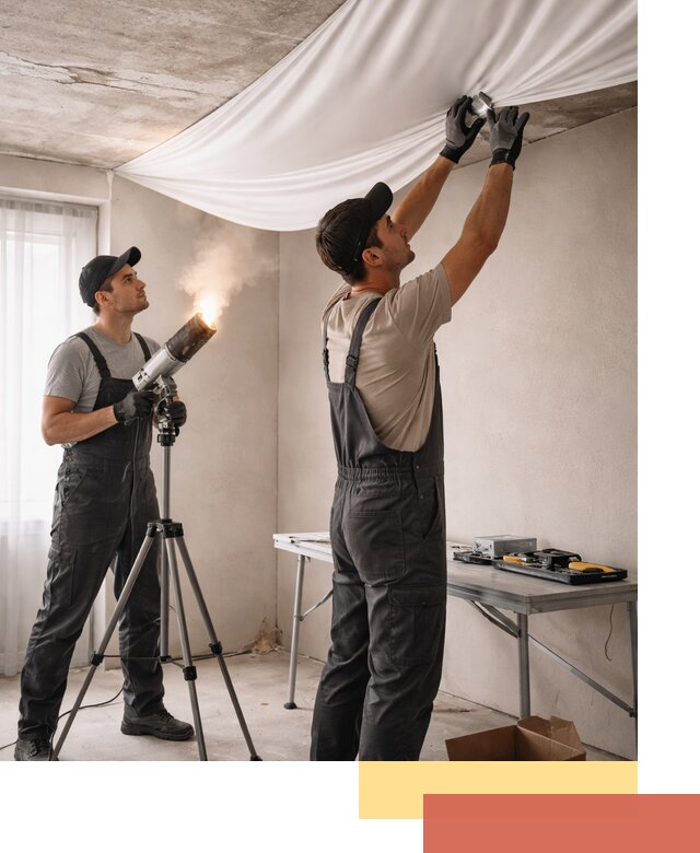 Установка натяжного потолка под ключ в Северодвинске