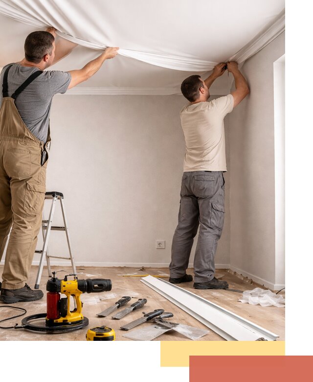 Монтаж ПВХ натяжного потолка в Северодвинске качественно и быстро