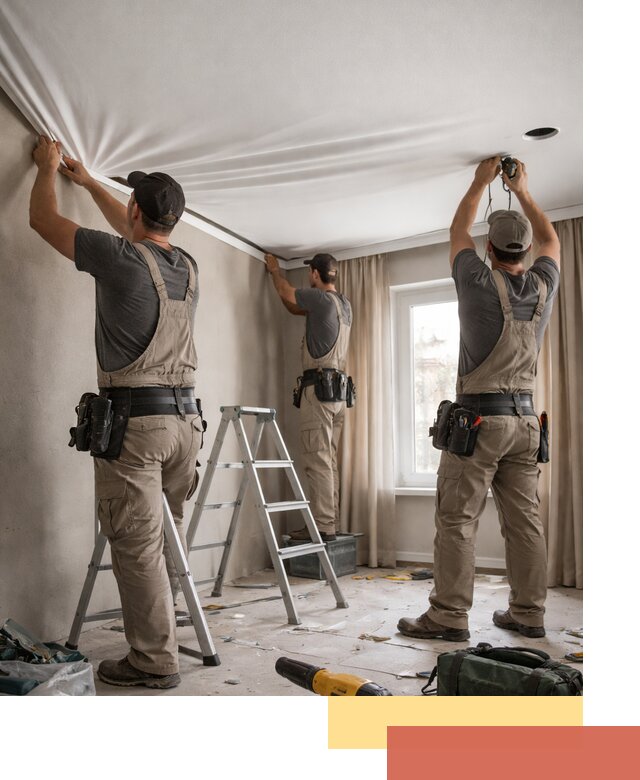 Монтаж матового натяжного потолка в Северодвинске качественно и быстро