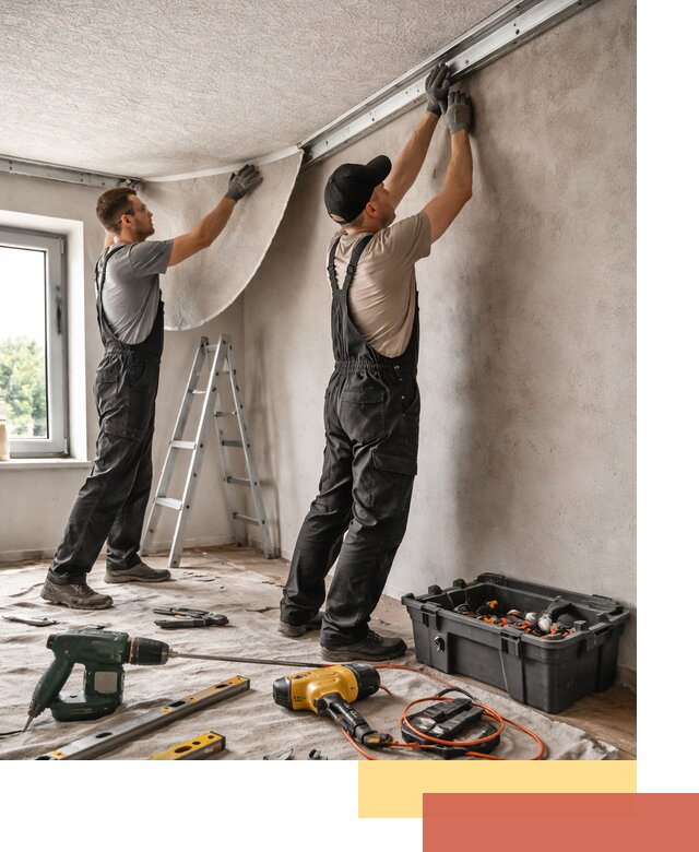 Монтаж фактурного натяжного потолка в Северодвинске качественно и быстро