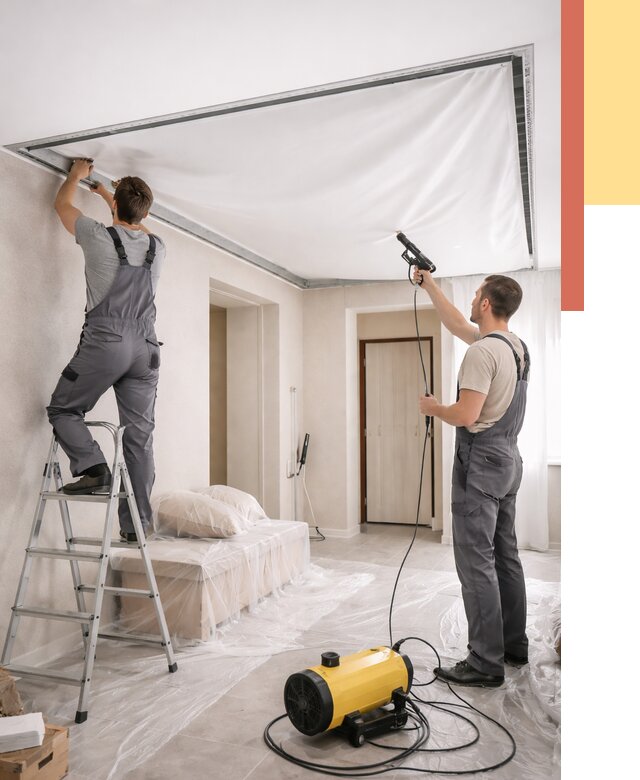 Монтаж натяжного потолка в прихожей в Северодвинске от 2682 руб. под ключ | ОТДЕЛОЧНИК-Свр