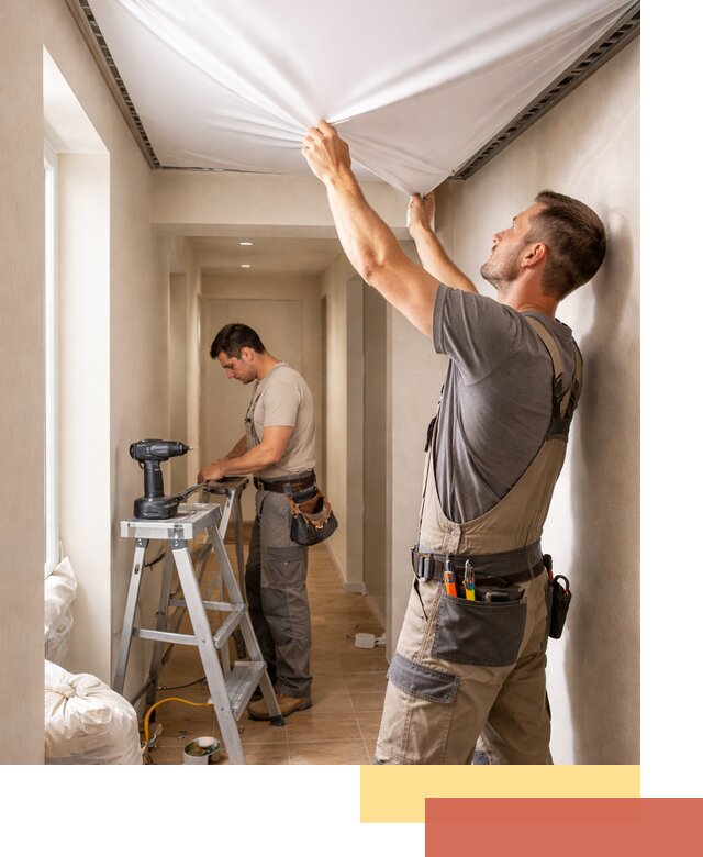 Монтаж натяжного потолка в прихожей в Северодвинске