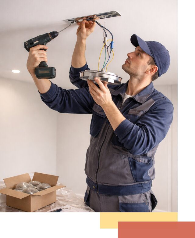 Установка люстры в натяжной потолок в Северодвинске