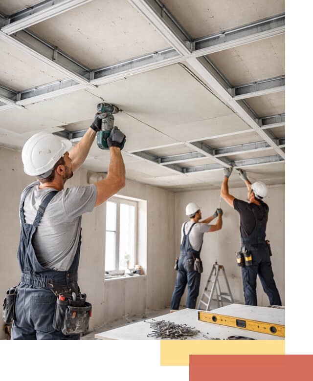 Кессонный потолок из гипсокартона под ключ в Северодвинске