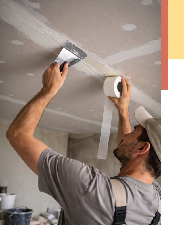 Обработка швов потолка ГКЛ в Северодвинске от 7591 руб. под ключ | ОТДЕЛОЧНИК-Свр