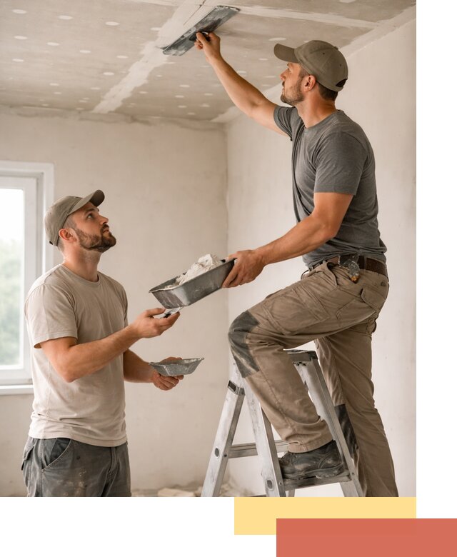 Шпаклевка потолка из гипсокартона в Северодвинске качественно и быстро