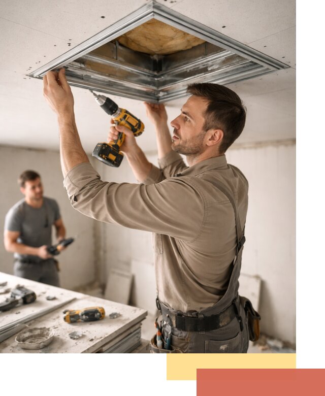 Монтаж люка в потолок из ГКЛ в Северодвинске