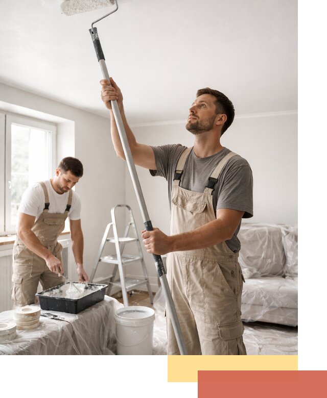 Покраска потолка водоэмульсионной краской в Северодвинске