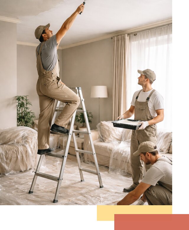 Покраска потолков акриловой краской в Северодвинске качественно и быстро